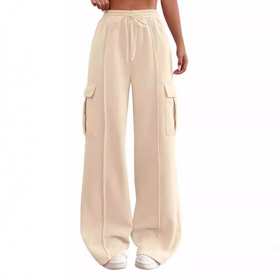 Drawstring Elastic Waist Tooling Sweatpants