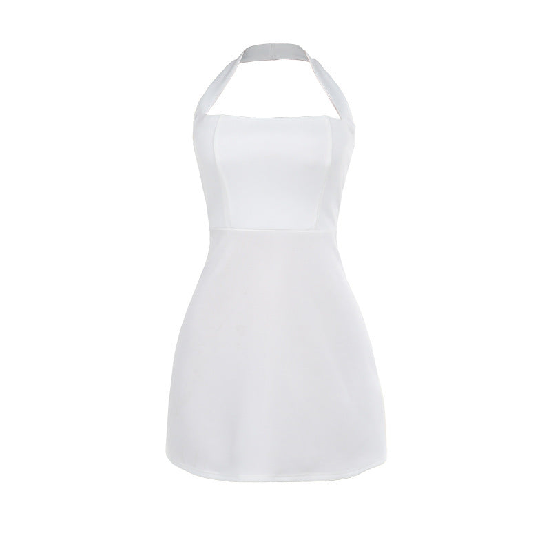 Fashionable Elegant Sexy Slim-fit Halter A- Line Dress Women