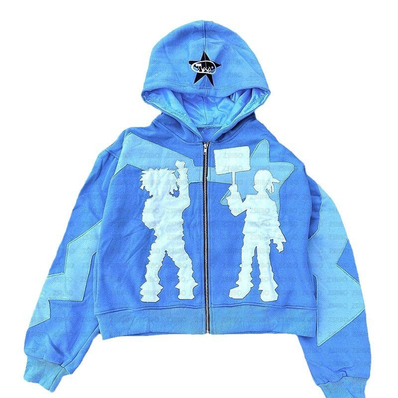 Y2g Personality Hip Hop Style Hoodie Cardigan