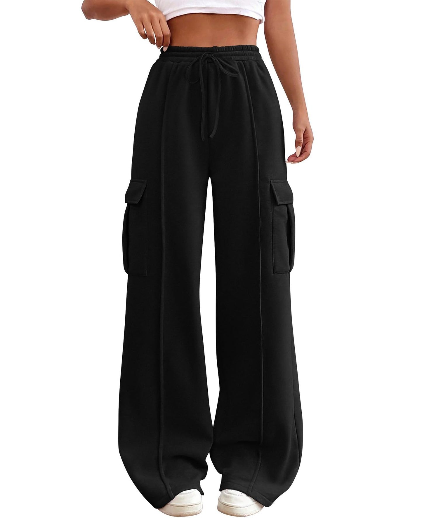 Drawstring Elastic Waist Tooling Sweatpants