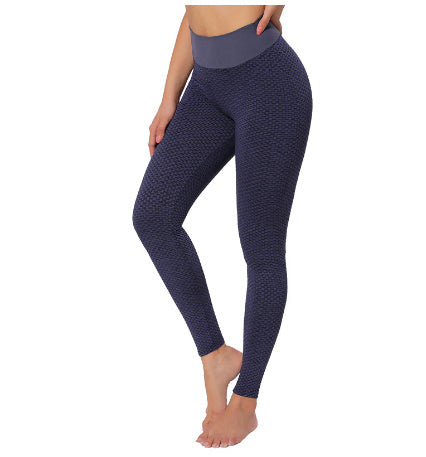 Plaid Leggings Fitness Gym Pants Seamless High Waist Breathable Leggings