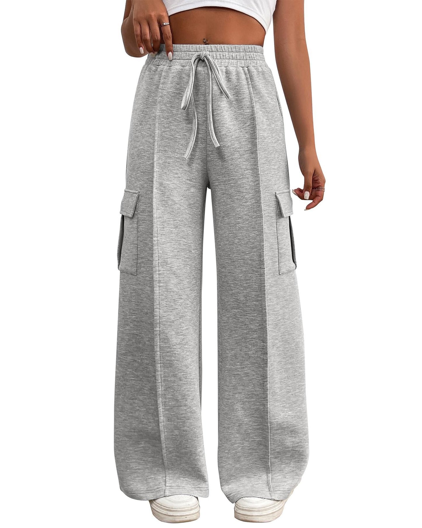 Drawstring Elastic Waist Tooling Sweatpants