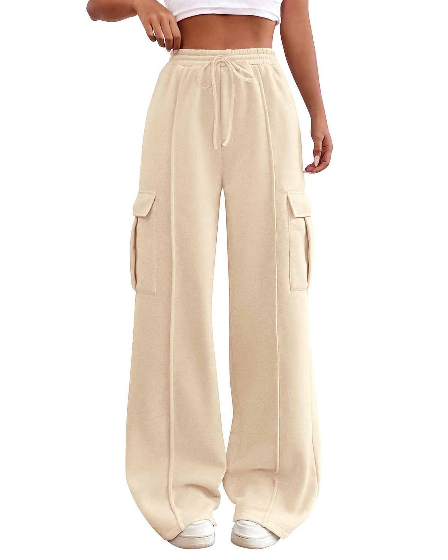 Drawstring Elastic Waist Tooling Sweatpants