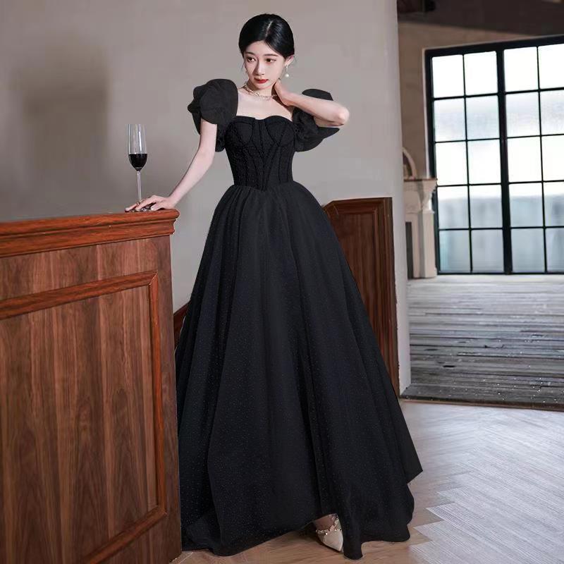 Summer New French Fairy Temperament Heavy Industry Birthday Gift Banquet Host Evening Dress For Women