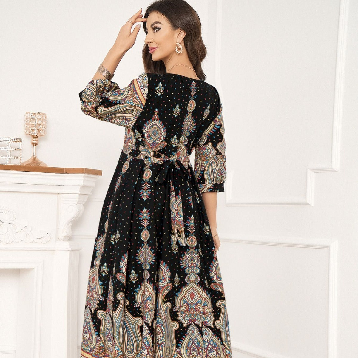 Fashion Personalized Ethnic Style Embroidered Dress Women