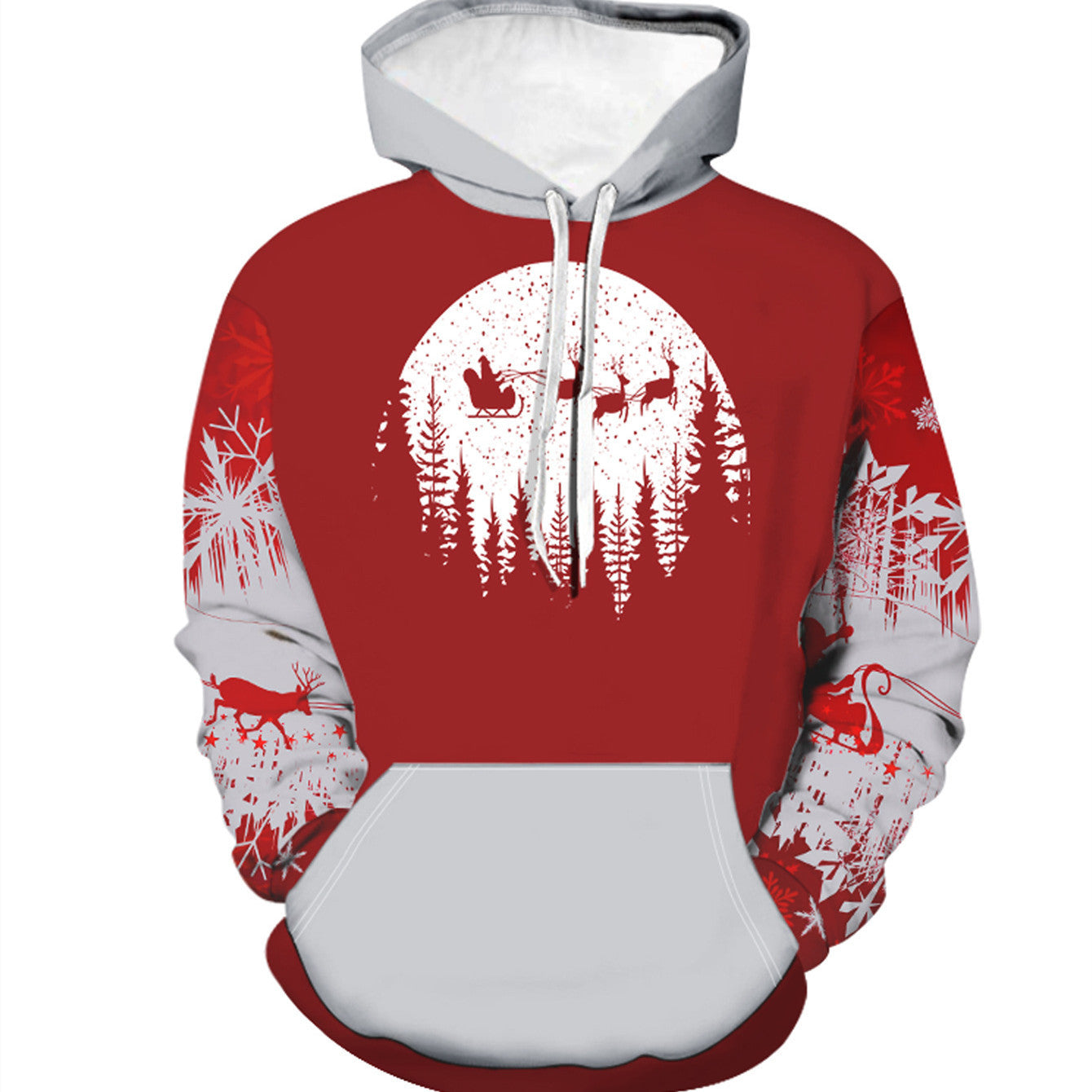 Men's Fashion Wear Hoodie Christmas Digital Printing