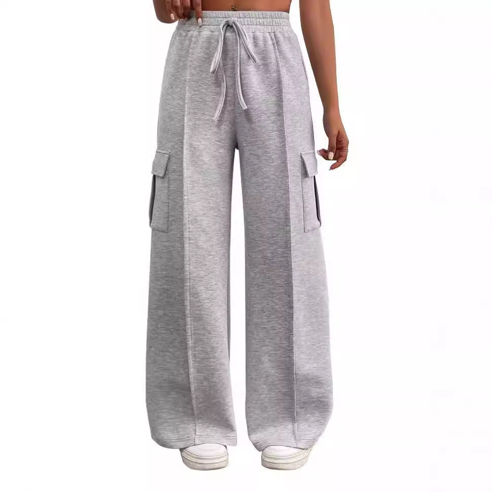 Drawstring Elastic Waist Tooling Sweatpants