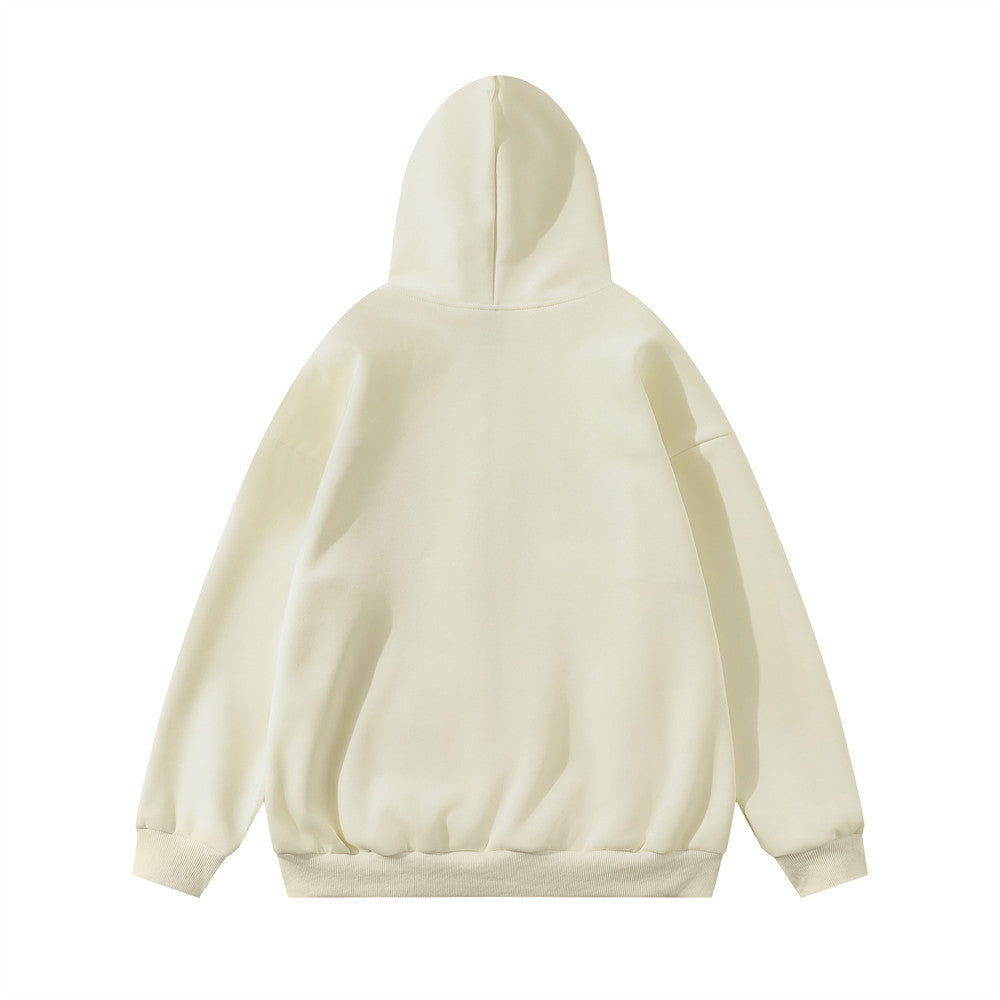 Patch Letter Hooded Zipper