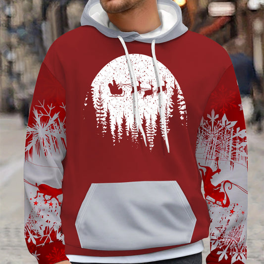 Men's Fashion Wear Hoodie Christmas Digital Printing