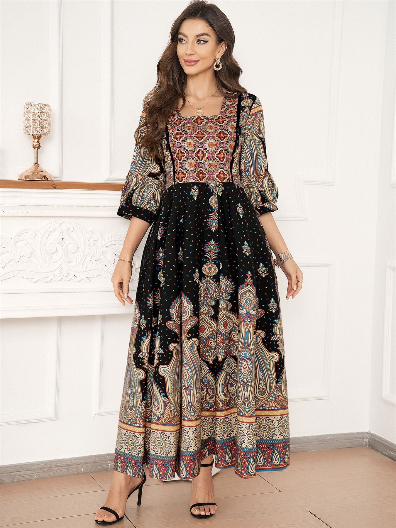 Fashion Personalized Ethnic Style Embroidered Dress Women